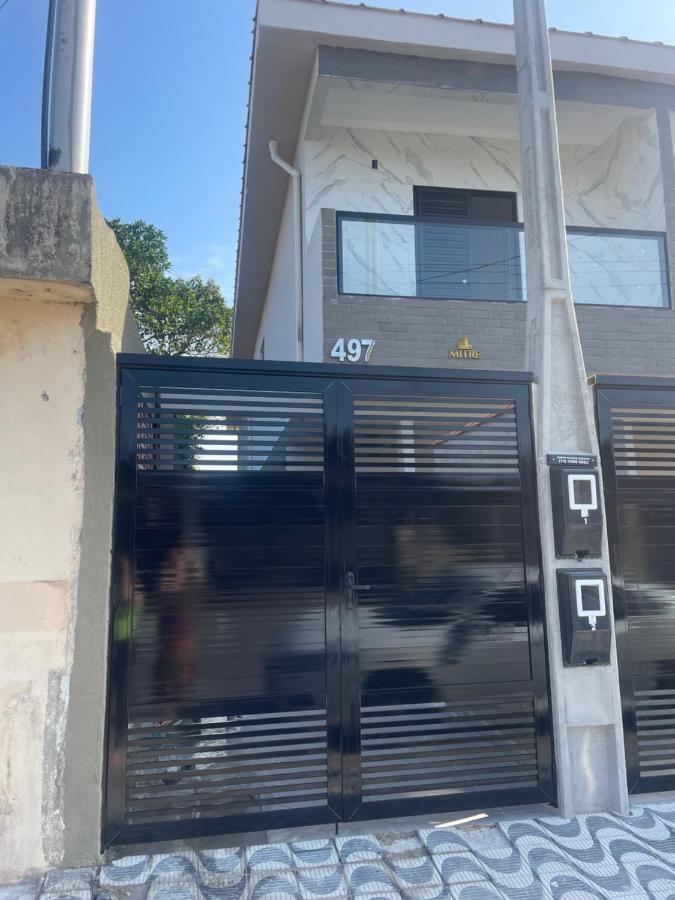 Casa Novinha - Praia Grande - Mirim - 3 Quadras Da Praia Wi-Fi Villa Ngoại thất bức ảnh